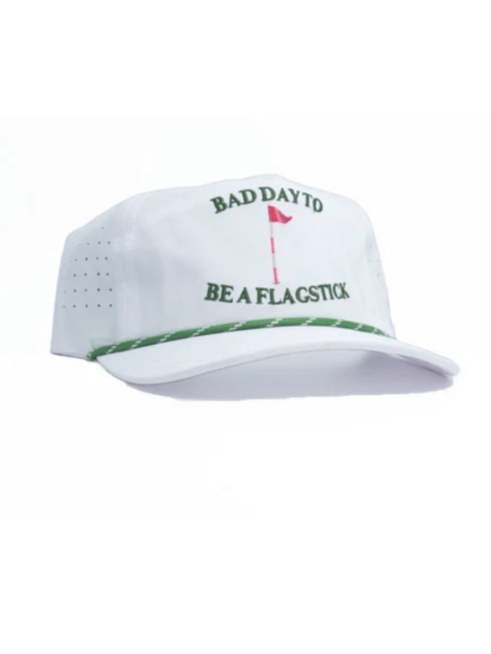 Bad Day Hat Co. White Rope Trucker Hat Bad Day to be a Flagstick
